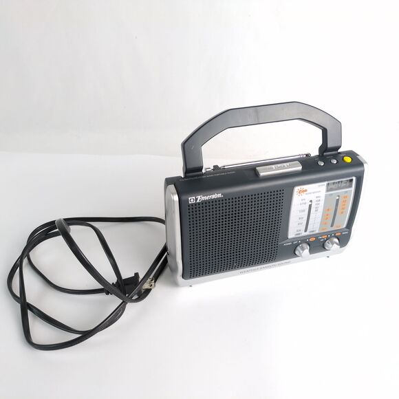 Emerson Weather Band Radio RP 6250, Plug-In & Battery Operated Portable TV Sound - Picture 1 of 11